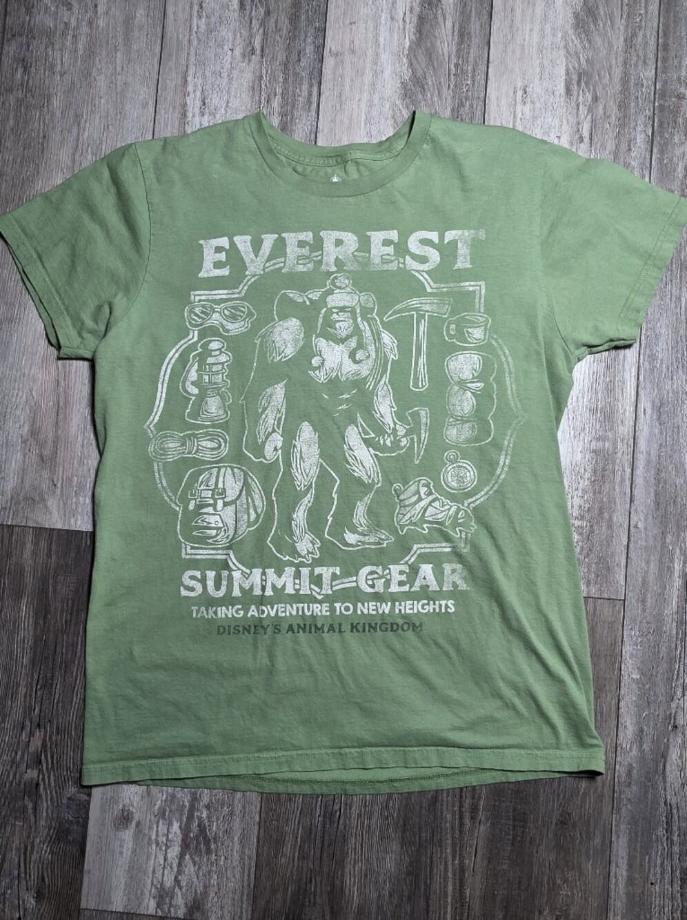 Disney Parks Unisex Expedition Everest "Summit Gear" SS Graphic Tee Shirt Sz Lg